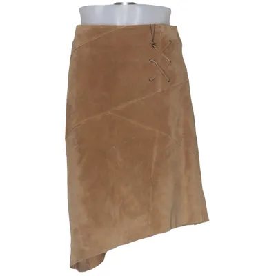 Jupe en cuir (Marron) de Leather Legend Cuir, Polyester