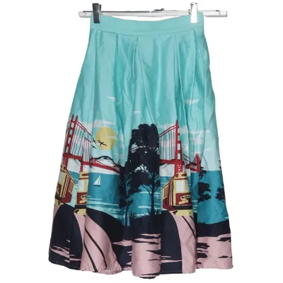 Skirt (Blue, Multicolored) from Collectif Cotton