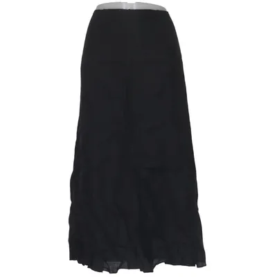 Maxi skirt (Black) from Prêt à Porter Acetate, Linen, Polyester