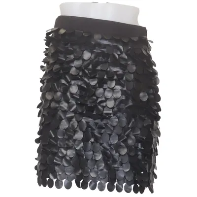 Skirt (Black) from Solar Elastane, Polyester, Viscose