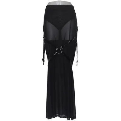 Långkjol (Svart) från Killstar Elastan, Polyester