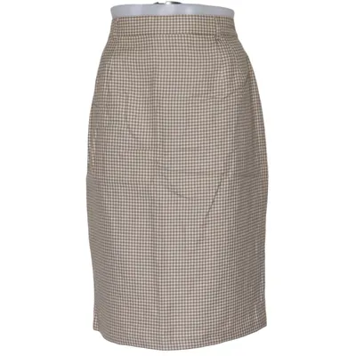 Nederdel (Beige, Brun) fra Choise by Danwear Polyester, Uld