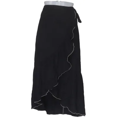 Wrap skirt (Black) from Ellos Linen, Viscose