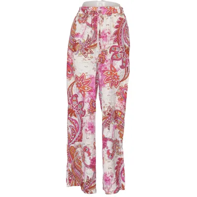 Palazzo broek (Wit, Roze, Oranje) van Impress Viscose