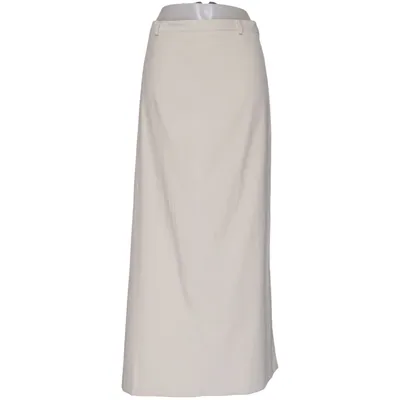 Maxi skirt (Beige) from Casual Woman Elastane, Polyester