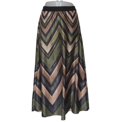Jupe longue (Vert, Beige, Noir) de Edith Élasthane, Polyester