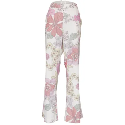 Palazzo pants (White, Multicolored) from Dea Kudibal Elastane, Polyester