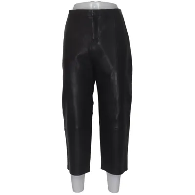 Läderbyxor (Grå) från & Other Stories Skinn, Polyester, Viskos