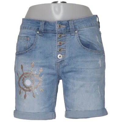 Jeansshorts (Blå) från Place du Jour Bomull, Elastan