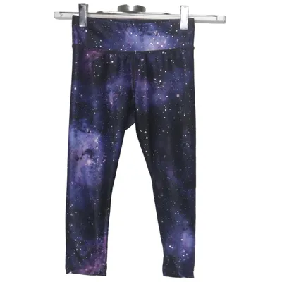 Træningsleggings (Blå, Lilla, Flerfarvet) fra Anko Elastan, Polyester