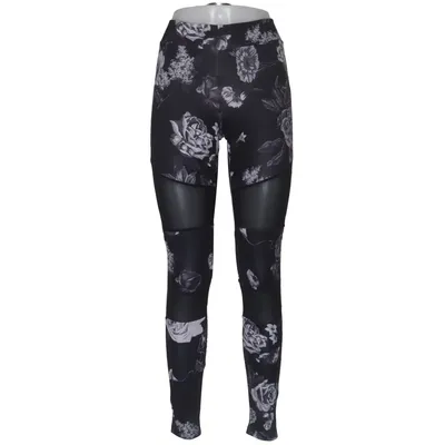 Collants de sport (Noir, Blanc) de Urban Classics Élasthane, Polyester