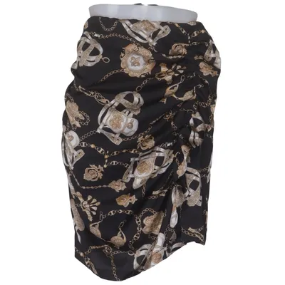 Rok (Zwart, Goud, Wit) van Ane Mone Elastaan, Polyester