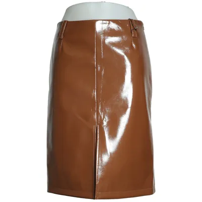 Vinyl skirt (Brown) from Baum Und Pferdgarten Polyurethane, Recycled polyester, Viscose