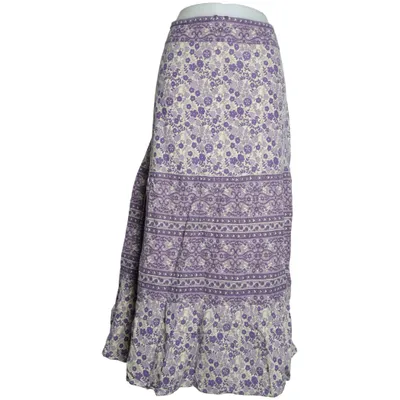 Långkjol (Lila, Beige) från Gap Bomull