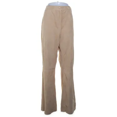 Leather pants (Brown) from Sézane Leather, Viscose
