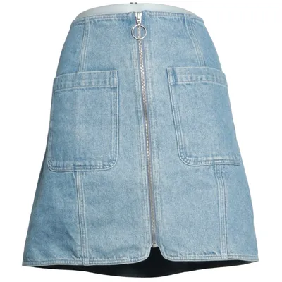 Denim skirt (Blue) from Sézane Denim Organic cotton, Polyester