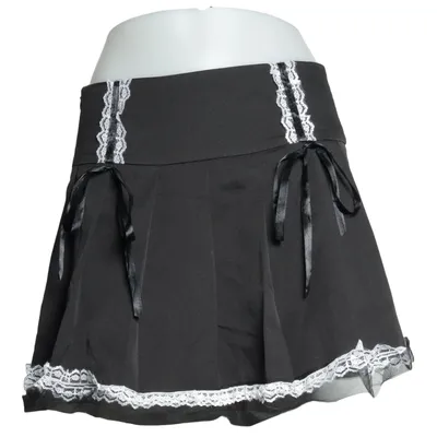 Kjol (Svart) från Romwe Bomull, Polyester
