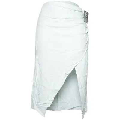 Kjol (Mid Linen Ruched Skirt) från NLY Trend Linne, Viskos