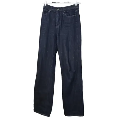 Jeans (Blå) från Uniqlo Bomull, Polyester