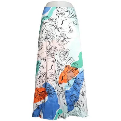 Långkjol (Vit, Flerfärgad) från Marimekko Lyocell, Viskos