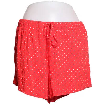 Pyjamasshorts (Röd, Vit) från Lands' End Elastan, Viskos