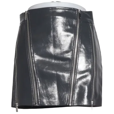 Jupe en vinyle (Noir) de H&M Edition Polyester, Polyuréthane