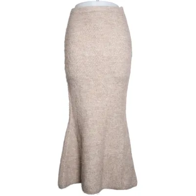 Långkjol (Beige) från Adoore Akryl, Alpackaull, Elastan, Polyamid