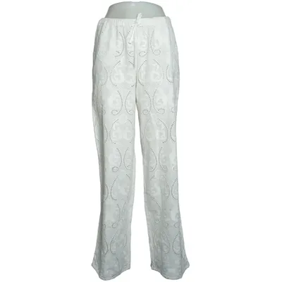 Pants (Anglaise Detail Loose Pants) from NA-KD Cotton