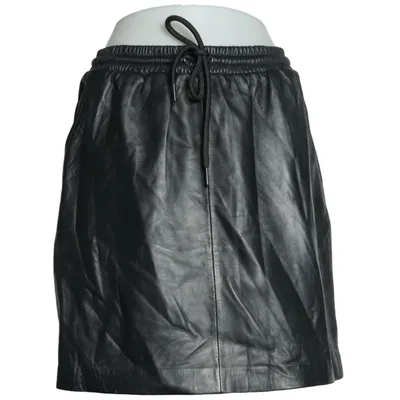 Lædernederdel (Sort) fra MDK Læder, Polyester