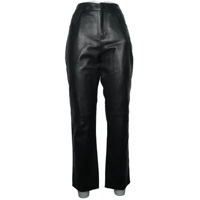 Läderbyxor (Svart) från Oakwood