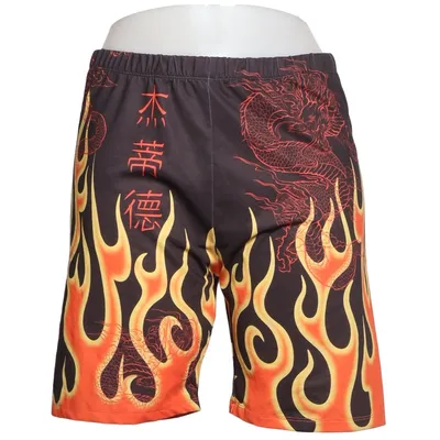 Kompressionsshorts (Svart, Flerfärgad) från Jaded London Elastan, Polyester