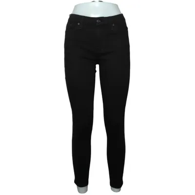 Spijkerbroek (Zwart) van 7 for All Mankind Katoen, Elastaan, Lyocell, Polyester