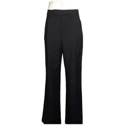 Jakkesætsbukser (Sort) fra Róhe Mohair, Viscose, Uld