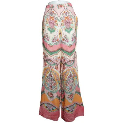 Palazzo broek (Roze, Meerkleurig) van Zara Viscose