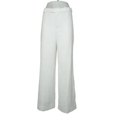 Stoffhose (Weiß) von Zara Polyester