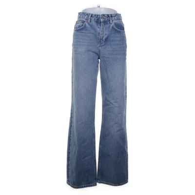Jeans (Straight Mid Waist Jeans) fra NA-KD Bomuld, Polyester