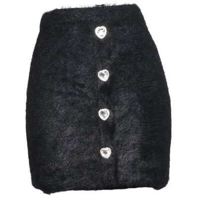 Nederdel (Sort) fra Cras Polyamid, Polyester, Viscose