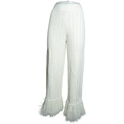Palazzo pants (White) from Malina Polyamide, Viscose