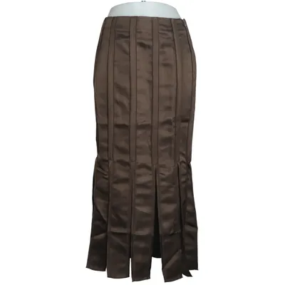 Nederdel (Seam Detail Satin Midi Skirt) fra NA-KD Polyester