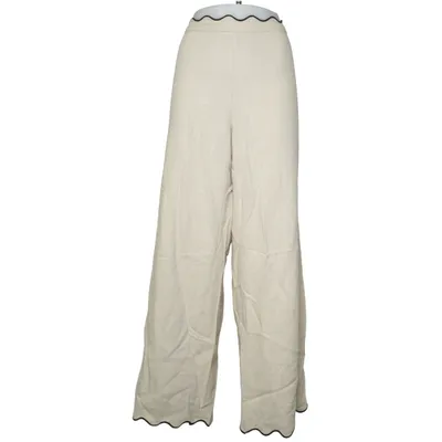 Palazzo broek (Beige) van NA-KD Linnen, Polyester, Viscose
