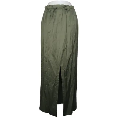 Maxi nederdel (Grøn) fra Oval Square Bomuld, Elastan, Polyester
