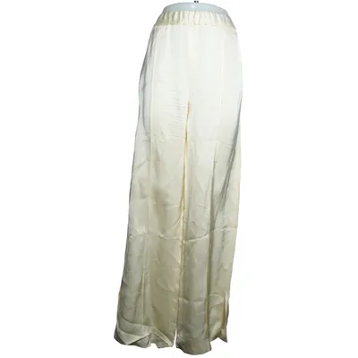 Palazzo pants (White) from Mango