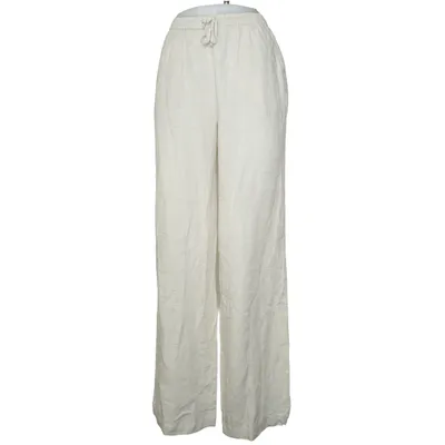 Byxor (Beige) från Nelly Bomull, Linne, Viskos