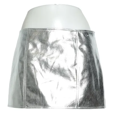 Kjol (Silverfärgad) från Monki Polyester, Polyuretan