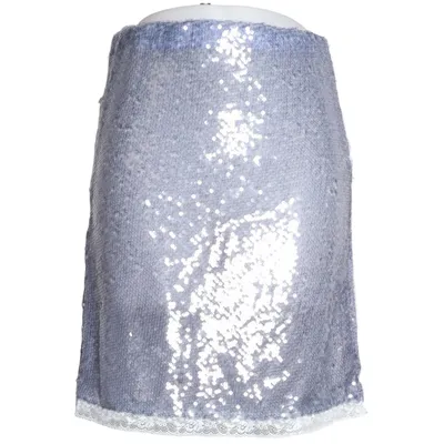 Kjol (Blå, Silverfärgad) från Hand Over Polyester