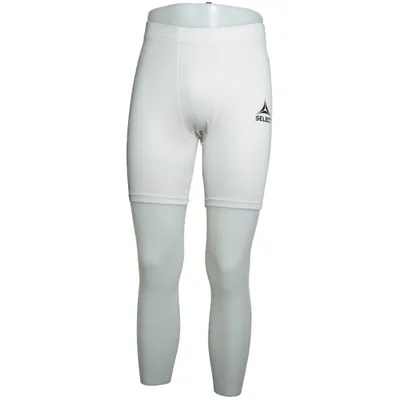 Kompressionsshorts (Vit) från Select Elastan, Återvunnen polyester