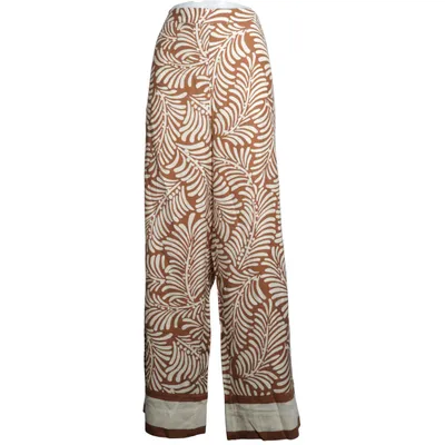 Palazzo pants (Brown, Beige) from H&M
