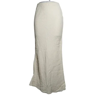 Maxi skirt (Beige) from Lindex Polyamide, Viscose