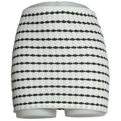 Kjol (Vit, Svart) från PrettyLittleThing Bomull, Polyester