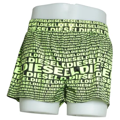 Zwemshort (Zwart, Geel) van Diesel Beachwear Polyester